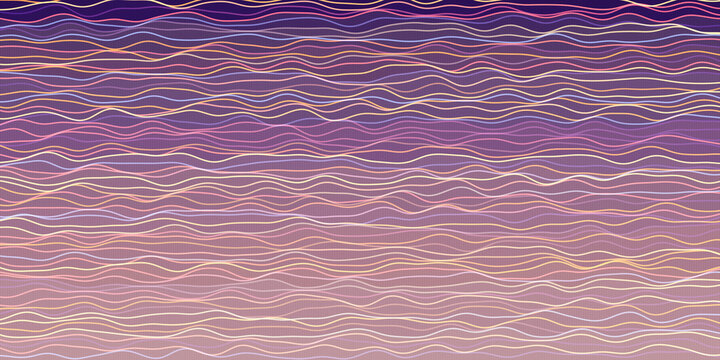 Abstract digital wave pattern background with vibrant multi-colored lines in gradient design for modern corporate and tech visual marketing