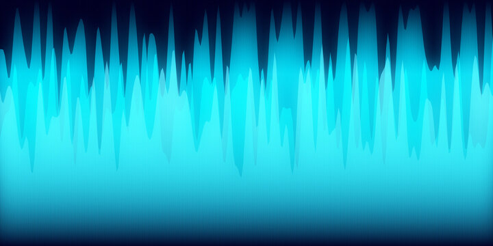 modern digital soundwave background with vibrant blue gradient and vertical waveforms