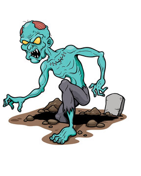 cartoon zombie hand