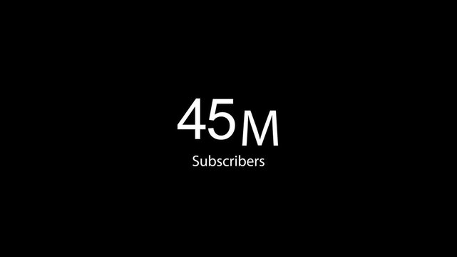 45m subscribers