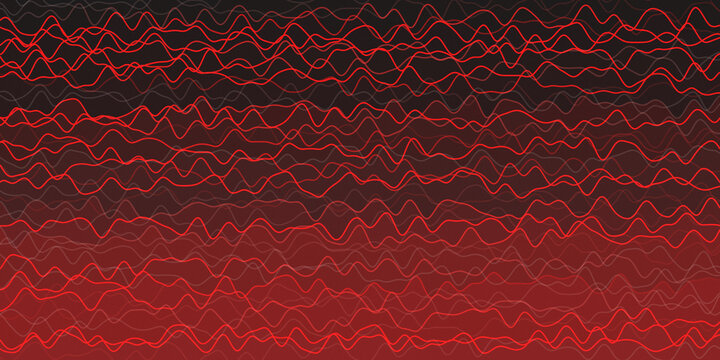 Dynamic red wave patterns on dark background with gradient effect