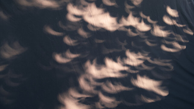 Dynamic Solar Eclipse Light and Shadow Play