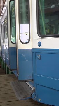 Tram Depot. A Second Life for Old Swiss Trams - Vertical Video