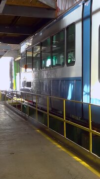 Tram Depot. A Second Life for Old Swiss Trams - Vertical Video