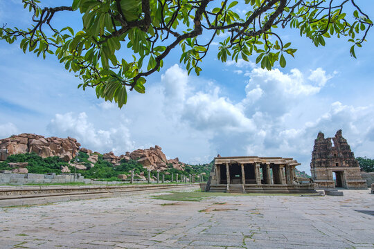 Shree Vijaya Vitthala Temple at Hampi India. This Temple dates back to the 15th century and was built during the reign of King Krishnadevaraya (1509 to 1529 AD).