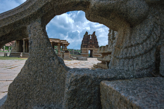 Shree Vijaya Vitthala Temple at Hampi India. This Temple dates back to the 15th century and was built during the reign of King Krishnadevaraya (1509 to 1529 AD).