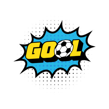 Abstract design gool soccer ball vector