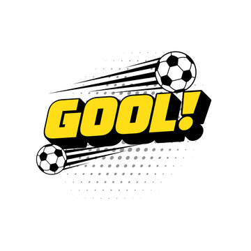 Abstract design gool soccer ball vector