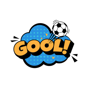 Abstract design gool soccer ball vector