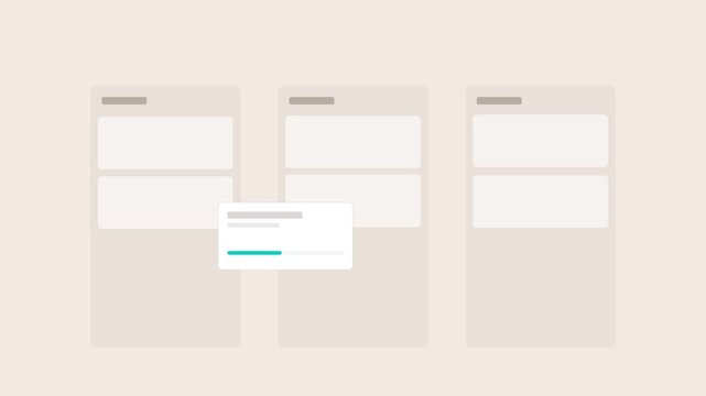 Minimalist UI Interface Loading Animation with Progress Bar