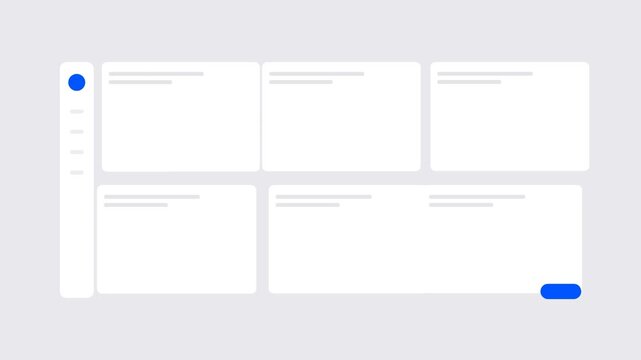 Minimalist Web Dashboard Interface UI UX Design Layout