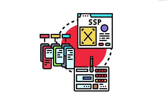 Digital configuration process for online auctions, managing advertising placements, real time bidding, and supply side platform settings through a tech interface