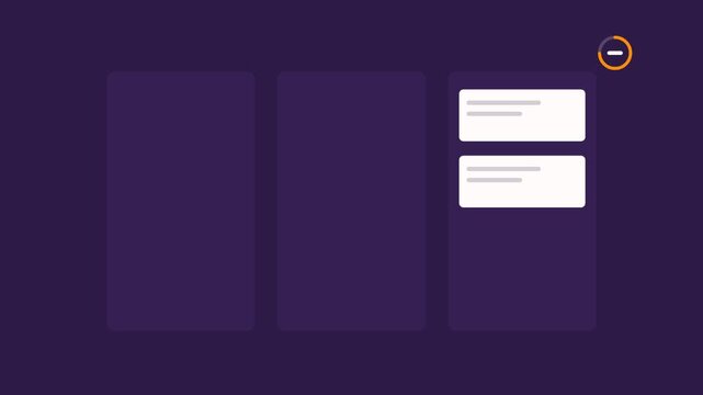 Minimal UI Interface Dashboard with Floating Notification Cards