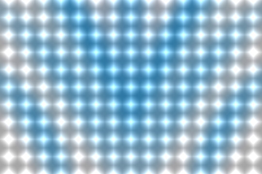 Abstract Glowing Blue and White LED Light Grid Panel Background