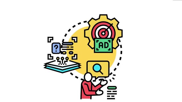 User persona analyzing customer data, developing a targeted advertising campaign focusing on specific audience segments and optimizing marketing results with clear strategic objectives
