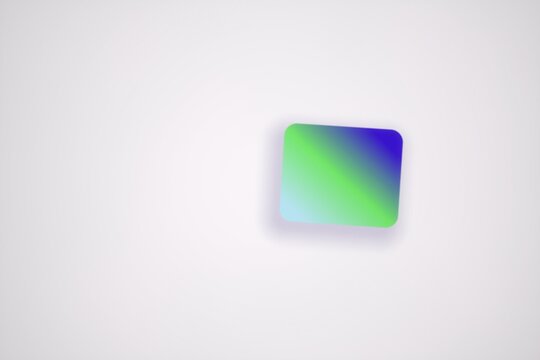 Gradient rectangle with rounded corners on a light background