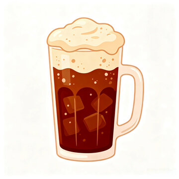 mug of beer with foam