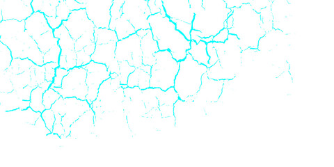 Obraz premium Cyan Cracked Texture Background
