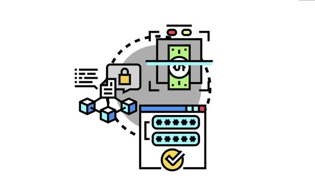 Authenticated proof concept digital verification processes regarding secured money transactions. Blockchain distributed ledger documents