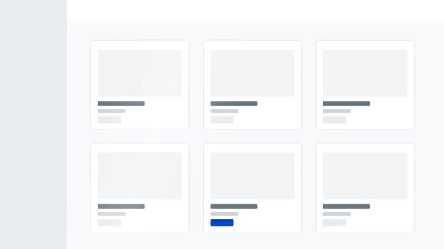 Minimalist UI Dashboard Interface Design with Multiple Content Cards