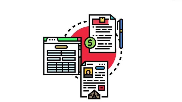 Authorization letter with signature concept creating official document confirming permission for specific actions. Financial transactions
