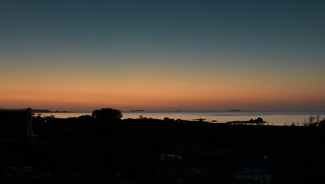 Joli coucher du soleil en Bretagne