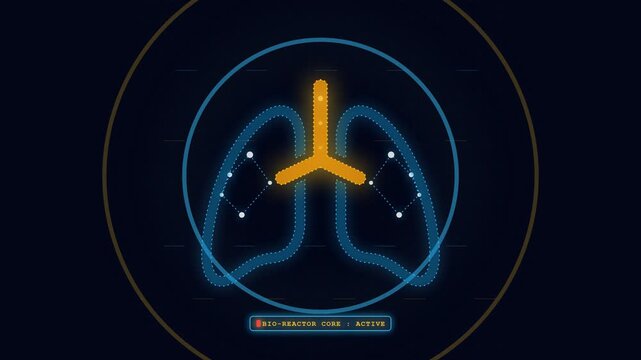 Respiratory lungs anatomy medical in healthcare animation bronchi of pulmonary disease diagnosis biology human body