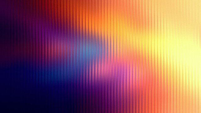 Abstract vertical ribbed glass texture with warm gradient light blur for digital backgrounds and design