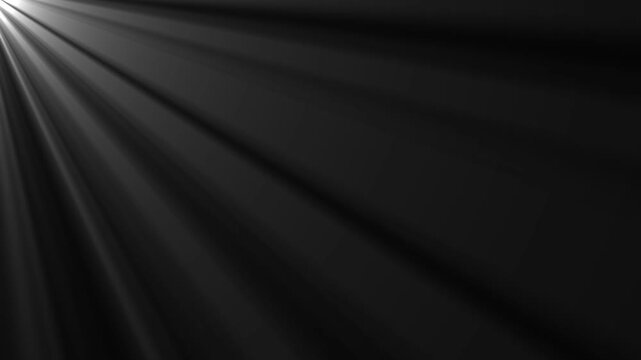 Optical lens flare shine light animation on black background, Abstract light rays of sunshine through a soft blue-green background, Abstract light rays emanating from on black background.