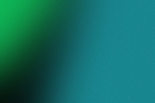 Abstract green and teal gradient background, with soft light, transition and subtle, grain texture for, modern and digital projects