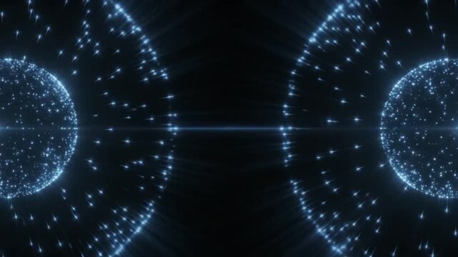 abstract blue background with particles