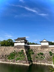 Stone Wall & Turret of Osaka Castle © leisya