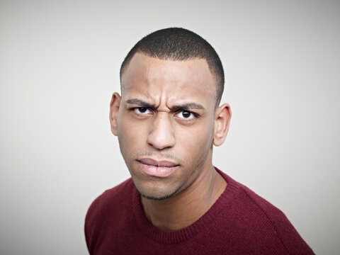 Portrait of young man, close up