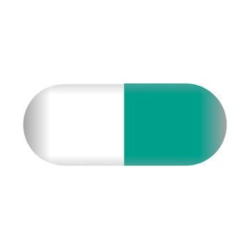Medical Capsule Pill Vector Illustration Isolated on Transparent Background for Health Concept
