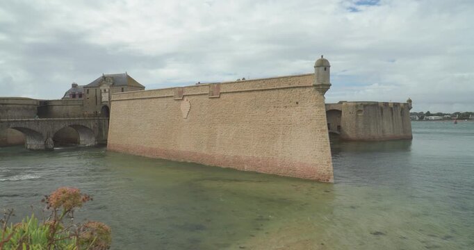 The Citadel of Port-Louis (Citadelle de Port-Louis) at the entrance to the Lorient anchorage in southern Brittany, France.