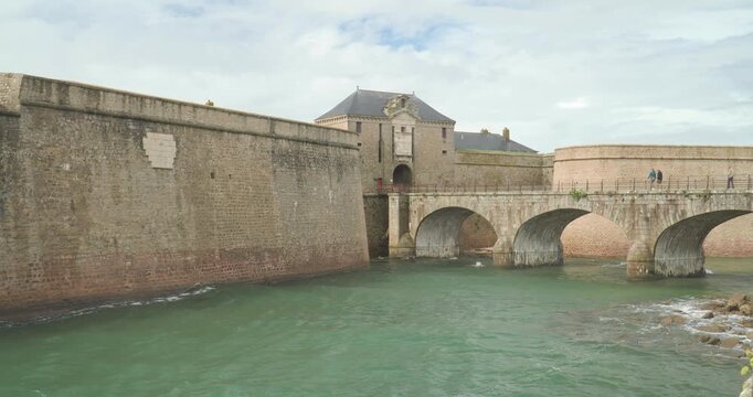 The Citadel of Port-Louis (Citadelle de Port-Louis) at the entrance to the Lorient anchorage in southern Brittany, France.