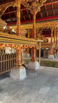 Inside of Besakih Temple. It is a pura Hindu temple.
Besakih, Bali, Indonesia