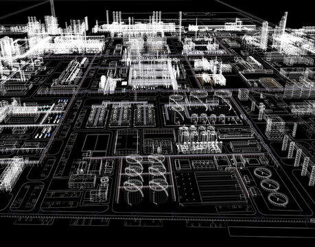 Giant Wastewater Treatment Plant Complex for Industrial and Municipal Water Recovery