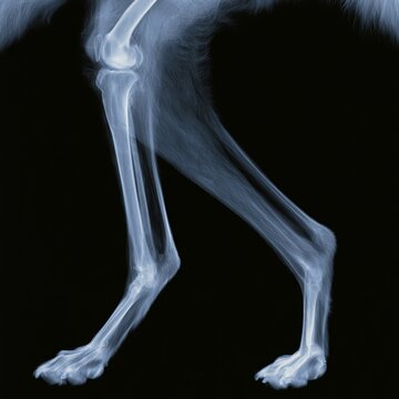 Dog leg appears in this x-ray image.