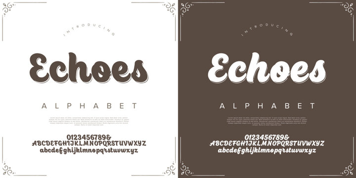 Echoes Rounded Retro Script Font for Playful Branding and Fun Graphic Design Projects