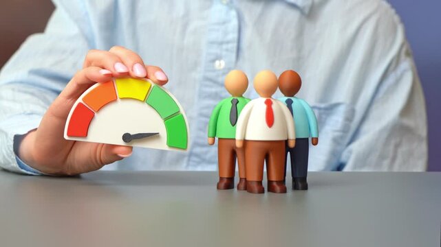 The businesswoman evaluates the work of her subordinates as highly effective. The best business team achieving shared goals. Corporate collaboration and leadership synergy for maximum productivity