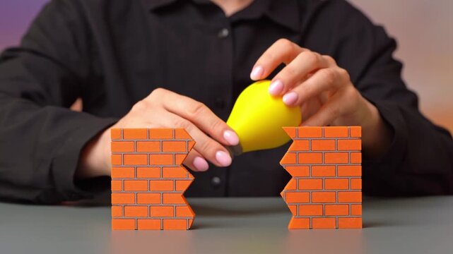 An idea that breaks through barriers. Creative disruption challenges established markets. New thinking forces companies. Innovations that shatter conventions and the business order.