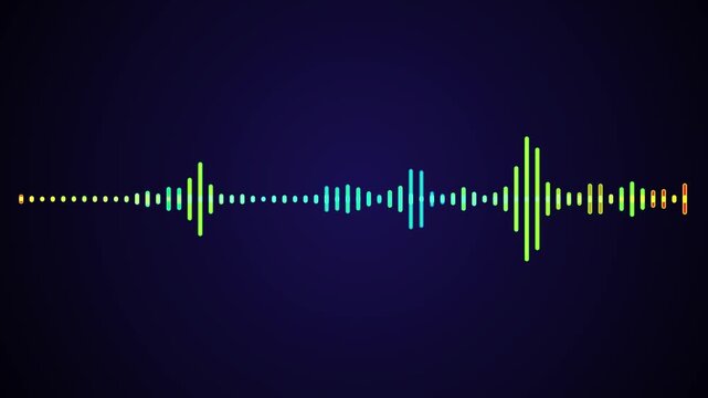 sound wave pattern on black background audio visualizer waveform animation music audio waveform music waveform