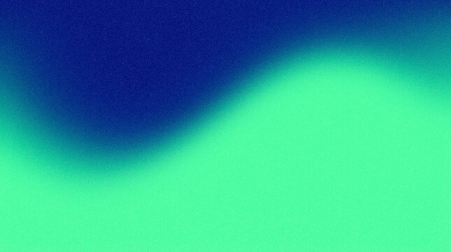Navy Blue and Mint Gradient Wave Background