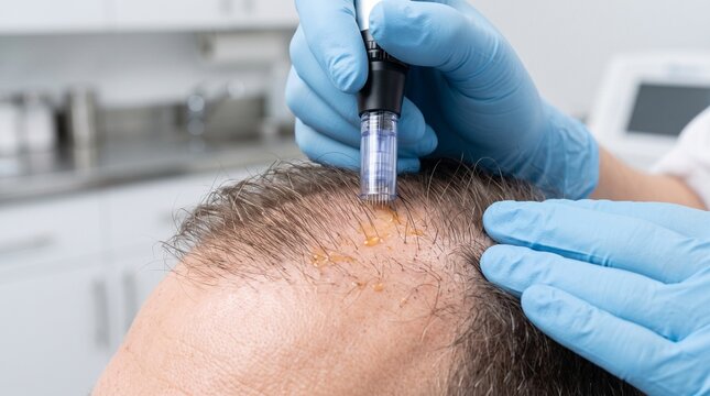PRP Microneedling Treatment for Hair Regrowth
