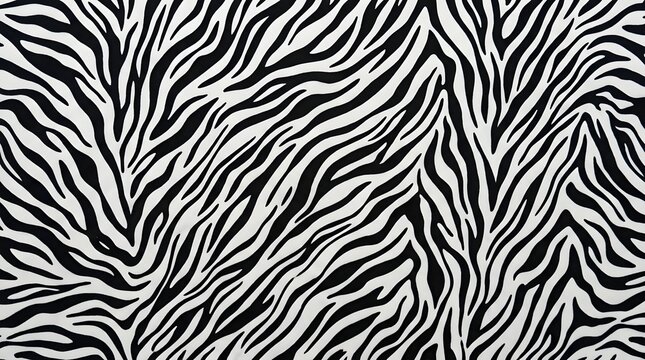 zebra print pattern with black and white stripes abstract animal skin design seamless background