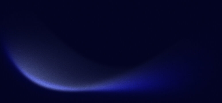 Blue abstract light glow wave dark curve background gradient space, soft blue glow wave curve on dark abstract background with smooth gradient and minimal futuristic atmosphere