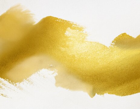 backgrounnacre gold ink watercolor paper grain texture stain blot on white background