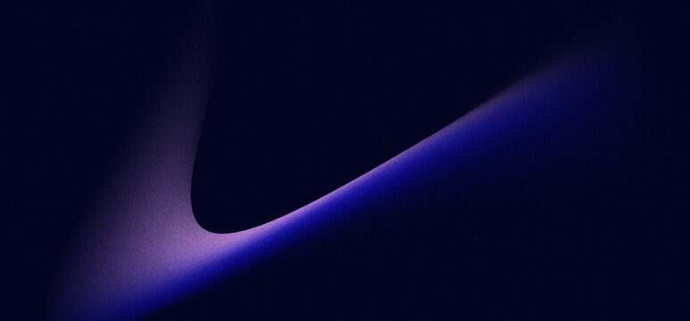 Abstract background gradient purple blue light curve shadow, dark smooth wave form with glowing color transition and soft contrast for modern digital wallpaper design