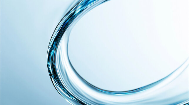 Abstract Clean Blue Water Wave Splash Background